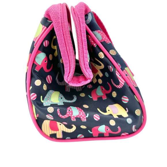 Fit+Fresh Riley Insulated Lunch Bag Elephant Print Handles 8x8x6 PVC Free EUC - Picture 2 of 11